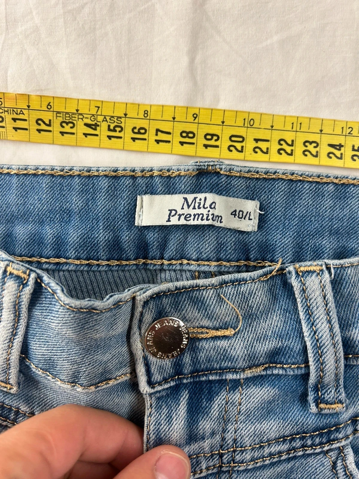 Jean azul de cintura alta Mila premium talla L – photo 8
